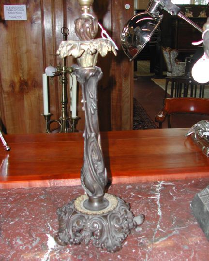 Tall English Bronze-Patinated and