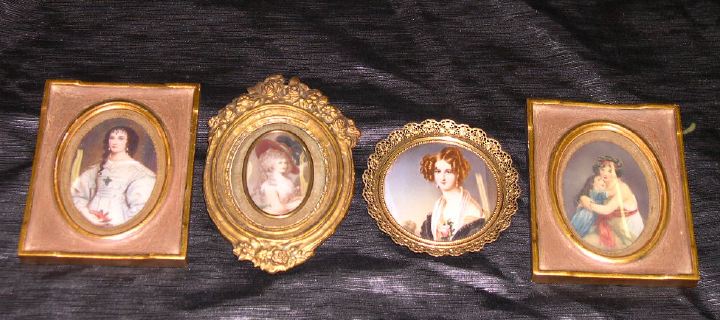 Collection of Four Portrait Miniatures  2d54d