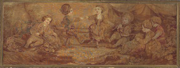Lengthy Napoleon III Aubusson Tapestry 2d574