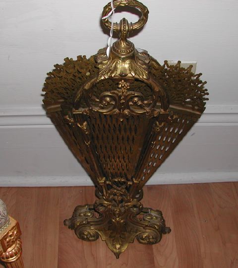 Large Cast Gilded and Pierced 2d578