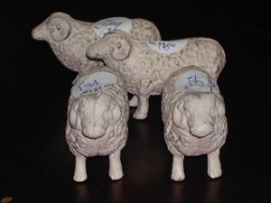 Herd of Four English Cream Painted 2d57a