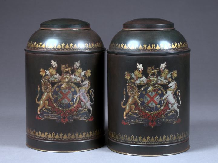 Large Pair of English Armorial 2d5b0