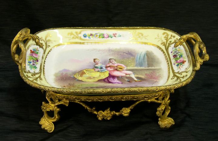 French Pale Citron-Bordered Tray