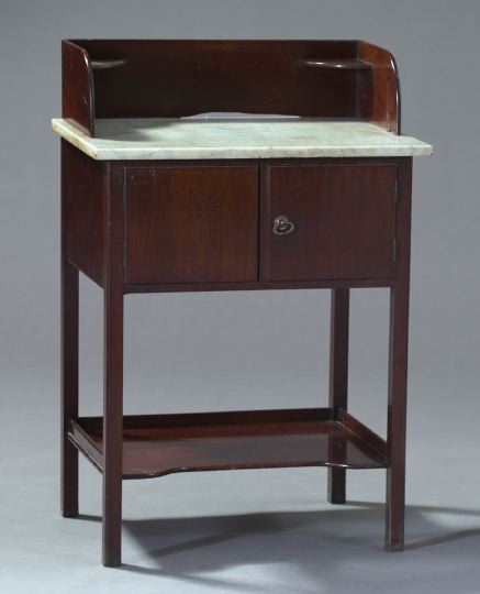 George III Mahogany and Marble-Top