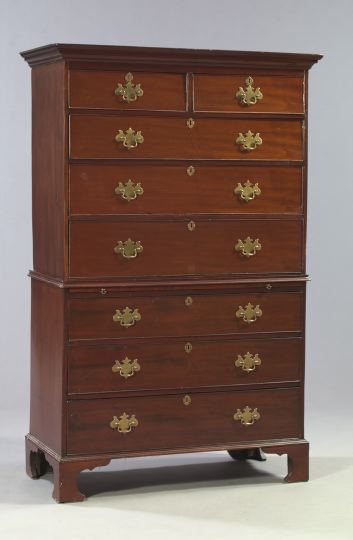 George III Mahogany Chest on Chest  2d5f3