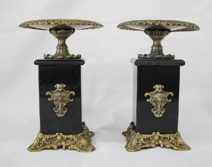 Pair of French Brass and Polished