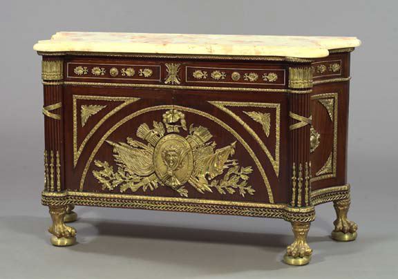 Louis XIV Style Mahogany and Marble Top 2d63f