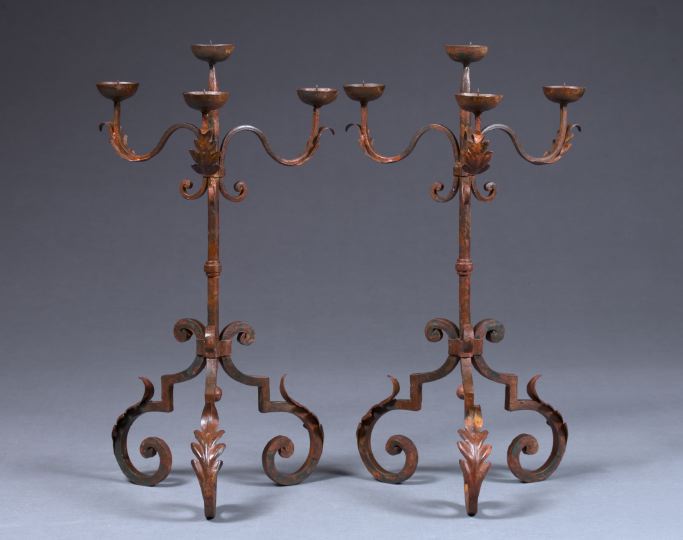 Tall Pair of French Four Light 2d68e