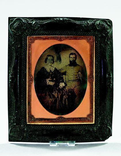 Half-Plate Ambrotype Image of a