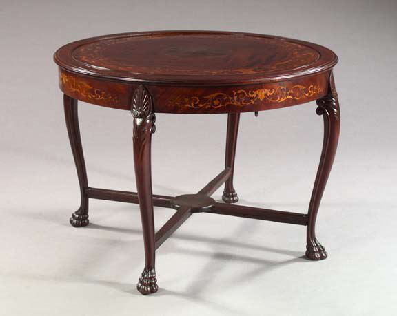 Rare American Late Victorian Inlaid 2d73a