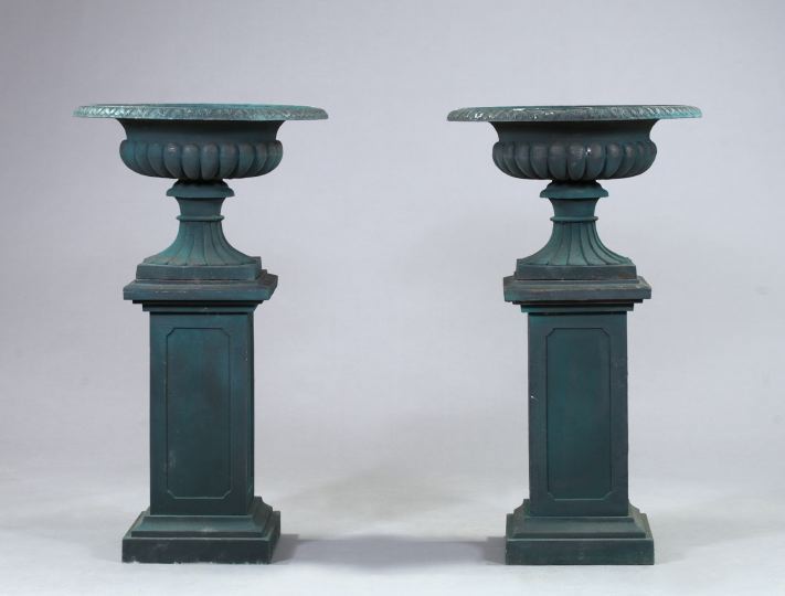 Pair of Late Victorian Style Polychromed 2d753