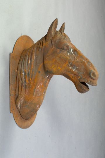 Cast-Iron Livery Stable Horse Head