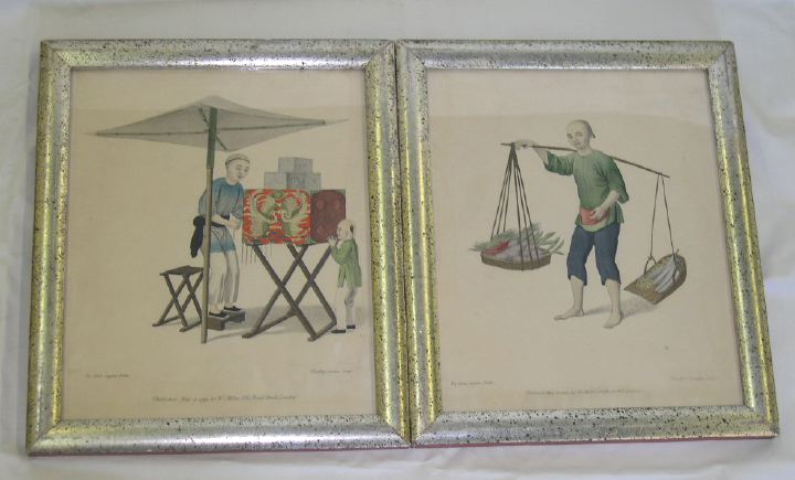 Pair of 18th Century British Hand Colored 2d7bd