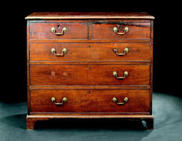 George III Mahogany Chest fourth 2dc28