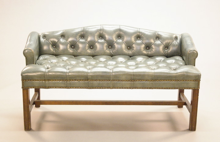 George III-Style Leather-Upholstered