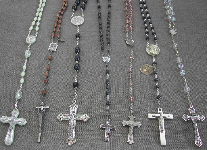 Group of Seven Rosaries,  consisting