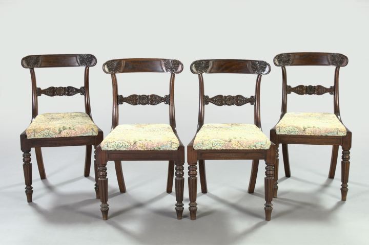 Suite of Four Late Regency Mahogany