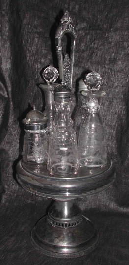 Tall American Silverplate Revolving