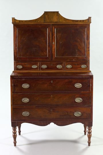 American Federal Mahogany Secretary,