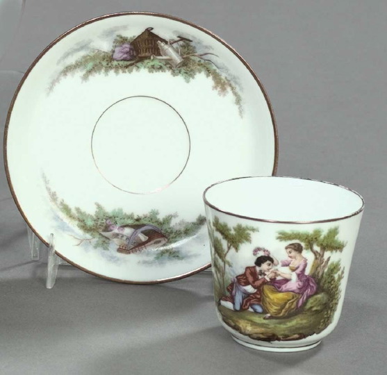 Rare Transfer Decorated Porcelain 2dcff