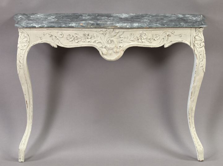Louis XV-Style Carved and Polychromed