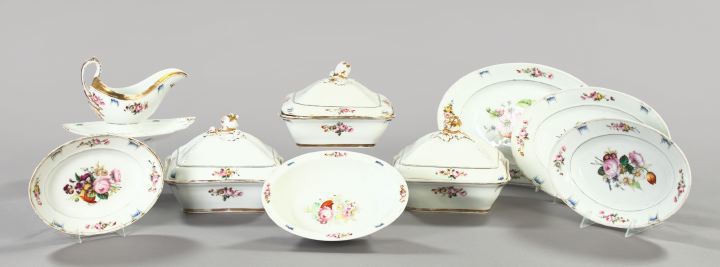 Attractive Nine-Piece Set of Paris Porcelain