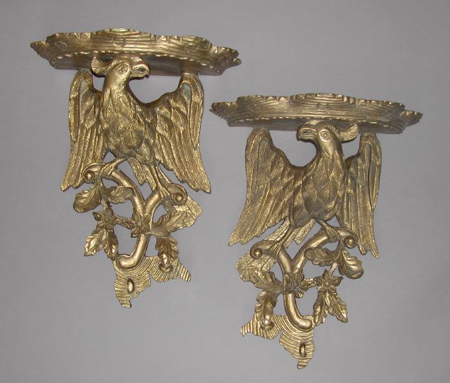 Pair of Gilded Composition Bracket 2dd28