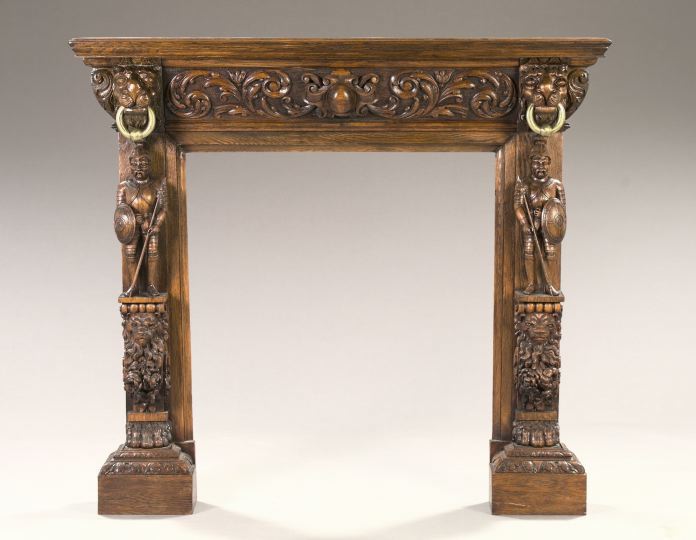 Late Victorian Heavily Carved Oak 2dd65