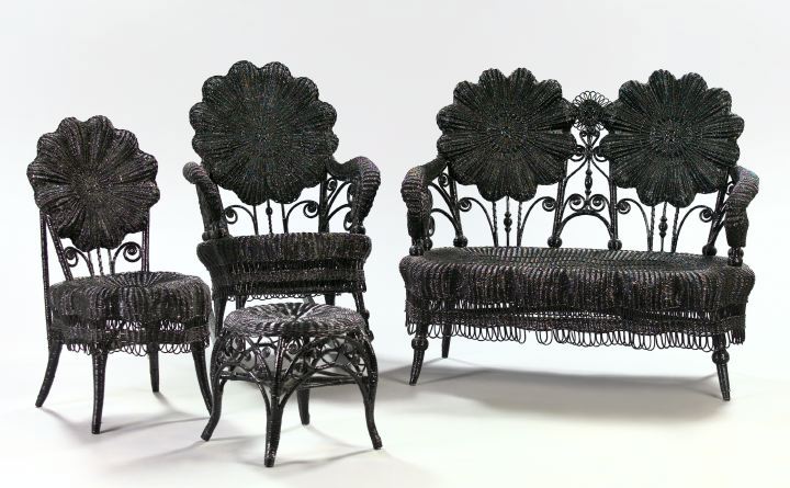 Four-Piece Suite of Late Victorian