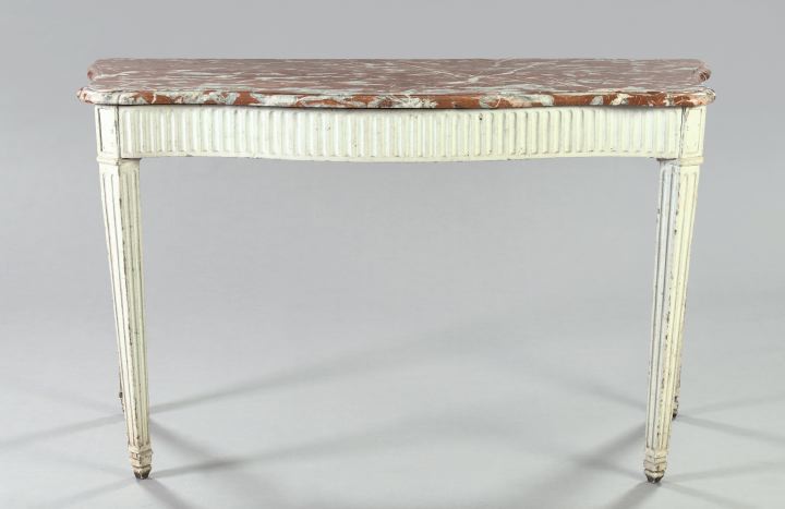 George III Polychromed and Marble-Top