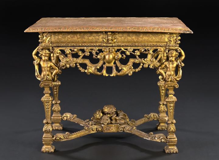 Fine French Highly Carved Giltwood