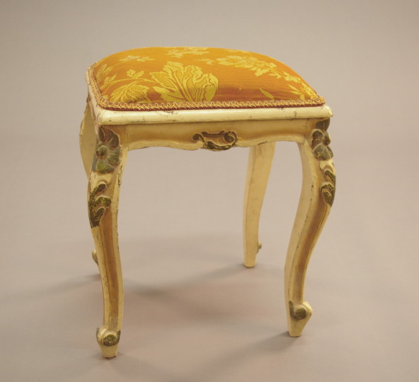 Louis XV Style Polychromed Stool  2dae2