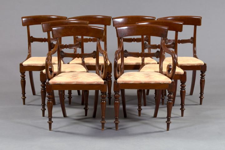 Suite of Eight Regency-Style Mahogany