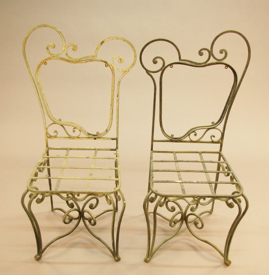 Pair of Polychromed Wrought Iron 2db40