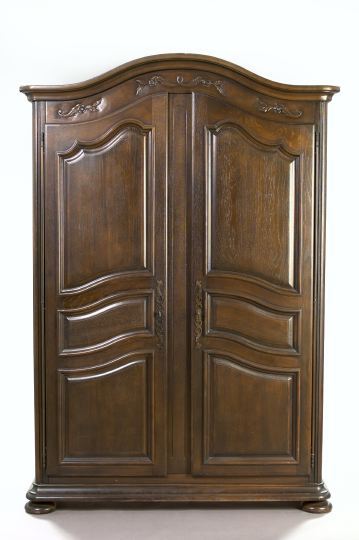 Provincial Louis XV Style Oak Armoire  2db5e