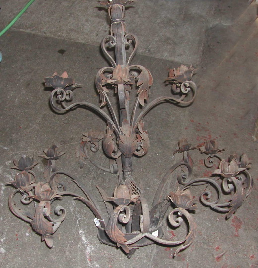 Italian Wrought Iron and Stamped Metal 2db76