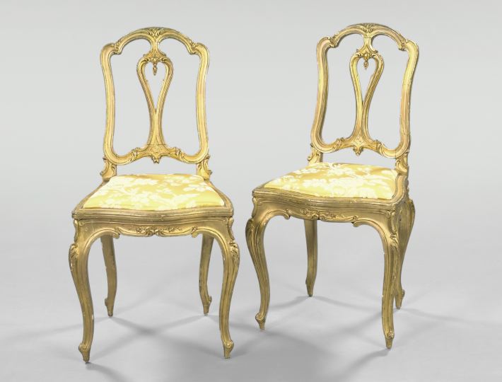 Pair of Italian Giltwood Sidechairs  2db78