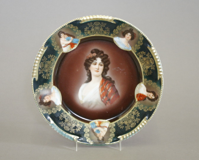 Royal Vienna-Style Porcelain Portrait