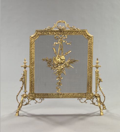 French Gilt Brass and Wire Mesh 2dbce