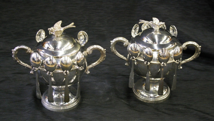 Pair of Victorian Style Silverplate 2dbe9