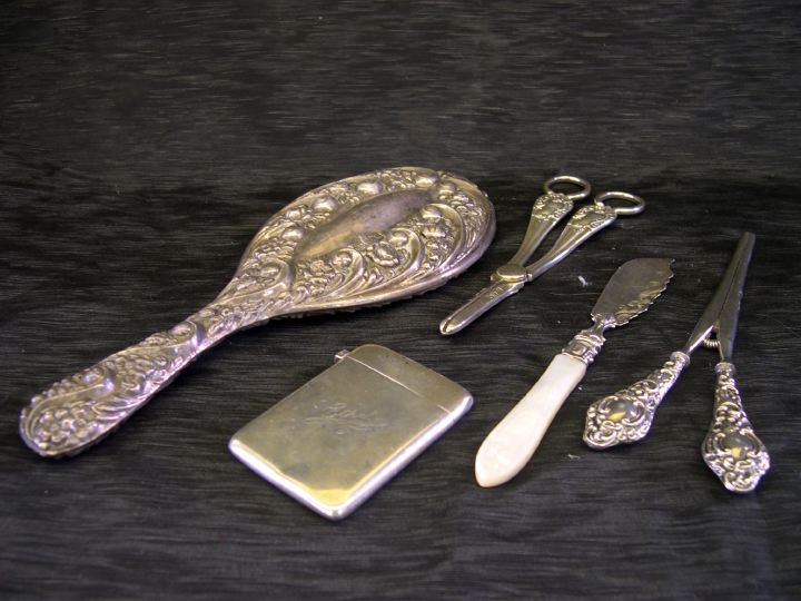 Group of Four Sterling Silver Items  2dbeb