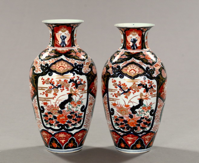 Pair of Japanese Meiji Imari Porcelain