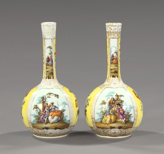 Pair of Dresden Parcel Gilt and 2e085