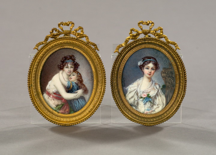 Attractive Pair of French Oval 2e08e