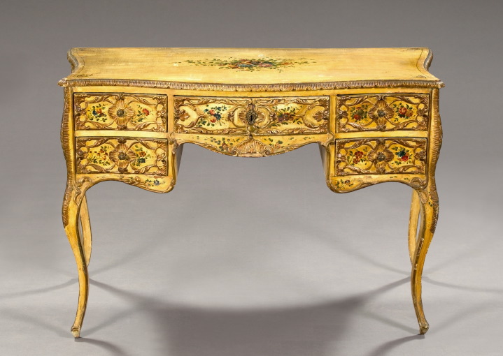 Venetian Polychromed and Parcel Gilt 2e0bd