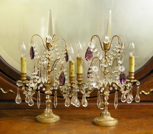 Pair of Gilt Cast- and Wrought-Iron