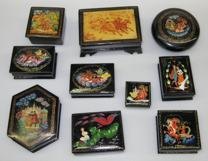 Collection of Ten Russian Lacquer 2e16b
