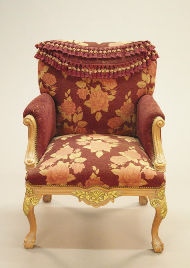 Victorian Style Mahogany and Upholstered 2e170