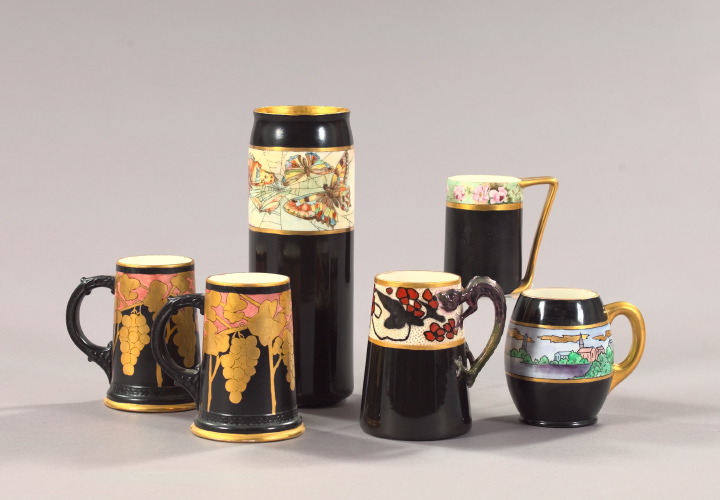 Six-Piece Collection of Hand-Painted