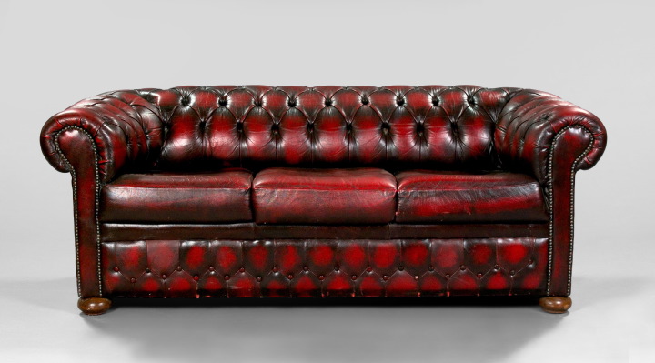 Oxblood Leather Chesterfield, 
